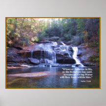Living Water John 7:38 POSTER PRINT