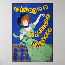 Livorno Stagione Balneare, 1901 Posters