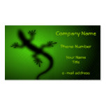 Lizard Silhouette Business Card Templates
