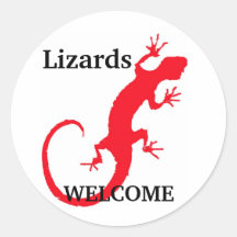 Lizards Welcome Sticker