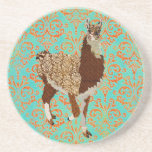 Llama Damask  Coaster coasters