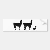 Llama, Llama, Duck Bumper Sticker