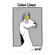 Llama Llama duck Postcard