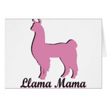 Llama Mama Greeting Card