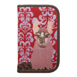 Llama Pink Damask Rickshaw Folio Planners