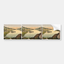 Llanberis and Lyn Peris, Wales rare Photochrom Bumper Sticker