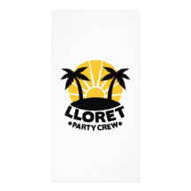 Lloret Party Crew Photo Greeting Card