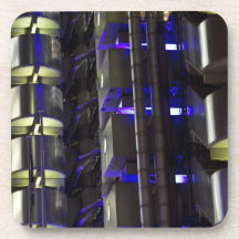 Lloyd's Building London Abstract Beverage Coaster