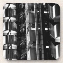 Lloyd's Building London Abstract Beverage Coaster