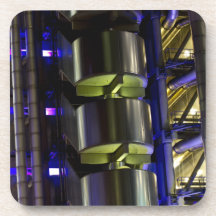 Lloyd's Building London abstract Drink Coaster