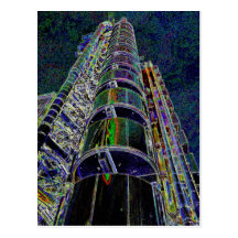 Lloyd's Building London Art Post Card