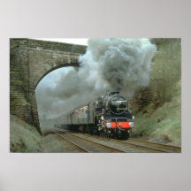 LMS Class 5 blasts along the Settle & Carlisle rou Poster