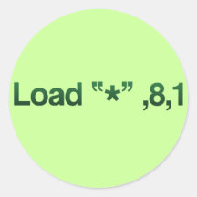 Load Star Round Sticker