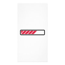 Loading bar computer personalized photo card