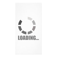 Loading bar photo greeting card
