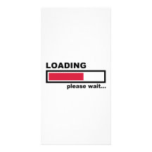 Loading please wait photo card