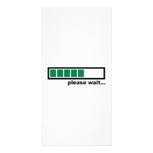 Loading please wait picture card
