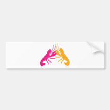 lobster fight bumper sticker