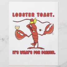 lobster toast its whats for dinner flyer
