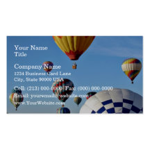 Local heroes balloon rally business card templates