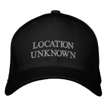 LOCATION UNKNOWN EMBROIDERED BASEBALL CAP