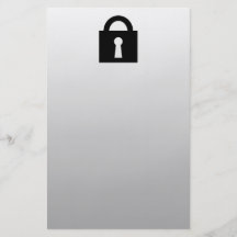 Lock. Top Secret or Confidential Icon. Personalised Flyer
