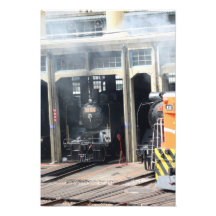 Locomotives at Changhua Roundhouse, Taiwan Art Photo