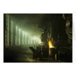 Locomotives in the Roundhouse Greeting Cards