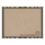 Lodge Style Personalised Flat Note Cards - Compass Custom Invite