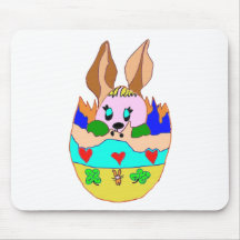 L'OEUF DE PAQUES AVEC LAPIN1.png Tapis De Souris