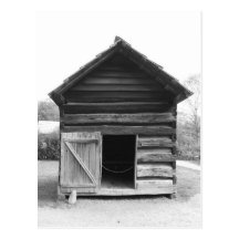 Log Cabin Postcard
