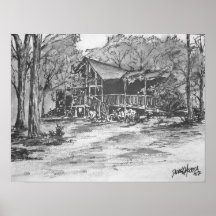 Log Cabin Print