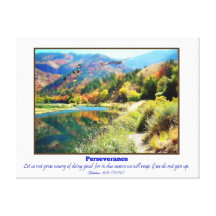 Logan Canyon and Perseverance Gallery Wrapped Canvas