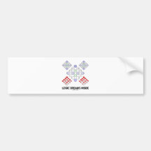 Logic Dreams Inside (Logic Matrices) Bumper Sticker