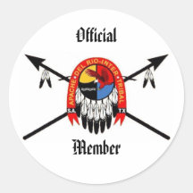 logo2, Official, Member Round Stickers