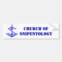 logo, Church of Snipentology Bumper Stickers