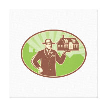 Logo_man_holding_house_EPS10.png Gallery Wrap Canvas