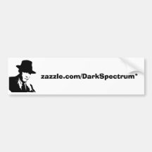 Logo Sticker "zazzle.com/DarkSpectrum*" Bumper Stickers