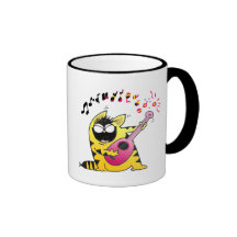 LOL Cats | Fat Musical Cat Coffee Mugs