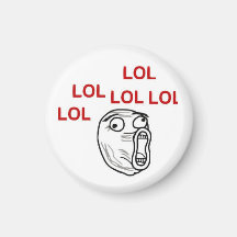 LOL FACE MEME REFRIGERATOR MAGNETS