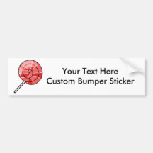 LolliPop red Bumper Sticker