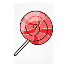 LolliPop red Stationery Design