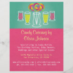Lollipop Style Candy Catering Business Flyer