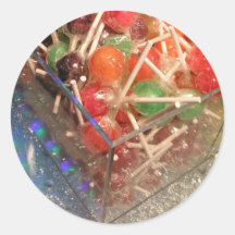Lollipops Round Sticker