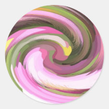 Lollipops Round Sticker