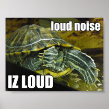 LOLturtle - loud noise Poster