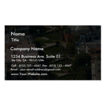 Lombard Street In San Francisco Americas Crookedes Business Card Templates