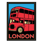 London Art Deco Poster Postcard