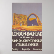 London Baghdad simplon orient express Posters