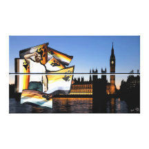 London Bear Pride (No 2) on Stacked Canvas Gallery Wrapped Canvas